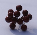 *New*12 Burgandy Berries with Stems